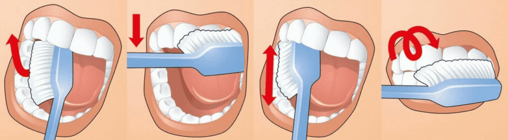Ошибки при чистке зубов